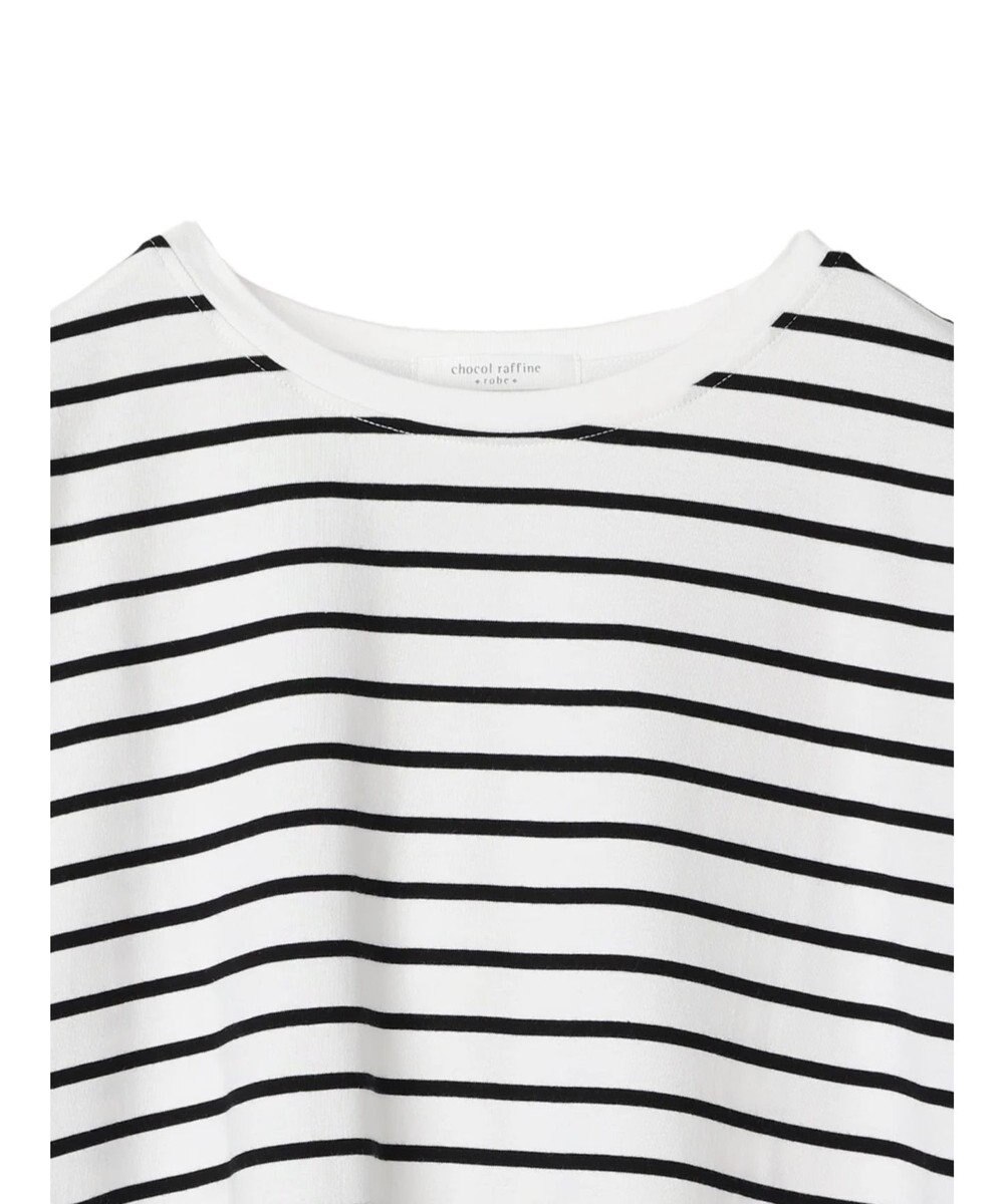 Green Parks インド綿 フレンチスリーブ前後差カットプルオーバー 