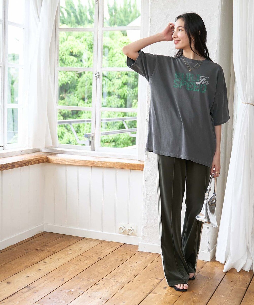 WEGO 【新色追加/ユニセックス着用アイテム/手洗い可/SMLサイズ展開】ピグメントグラフィックT（S） 