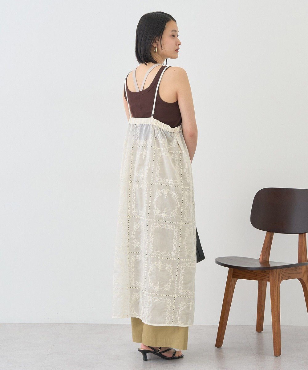 AMERICAN HOLIC シアー刺繍キャミワンピース（ペチコート付き） 