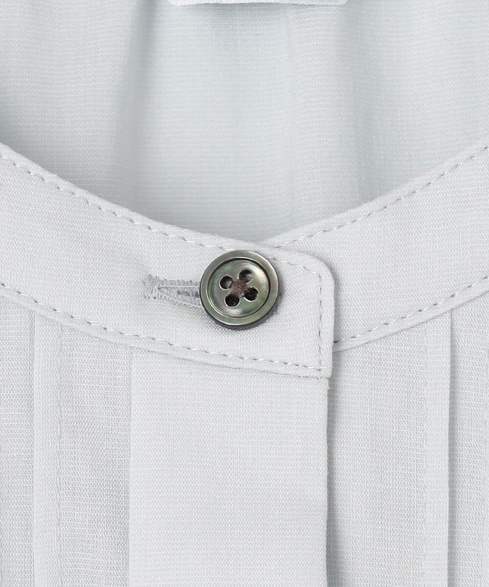 J.PRESS LADIES 【WEB限定カラーあり・洗える】ラミーポプリン バンドカラー ブラウス 