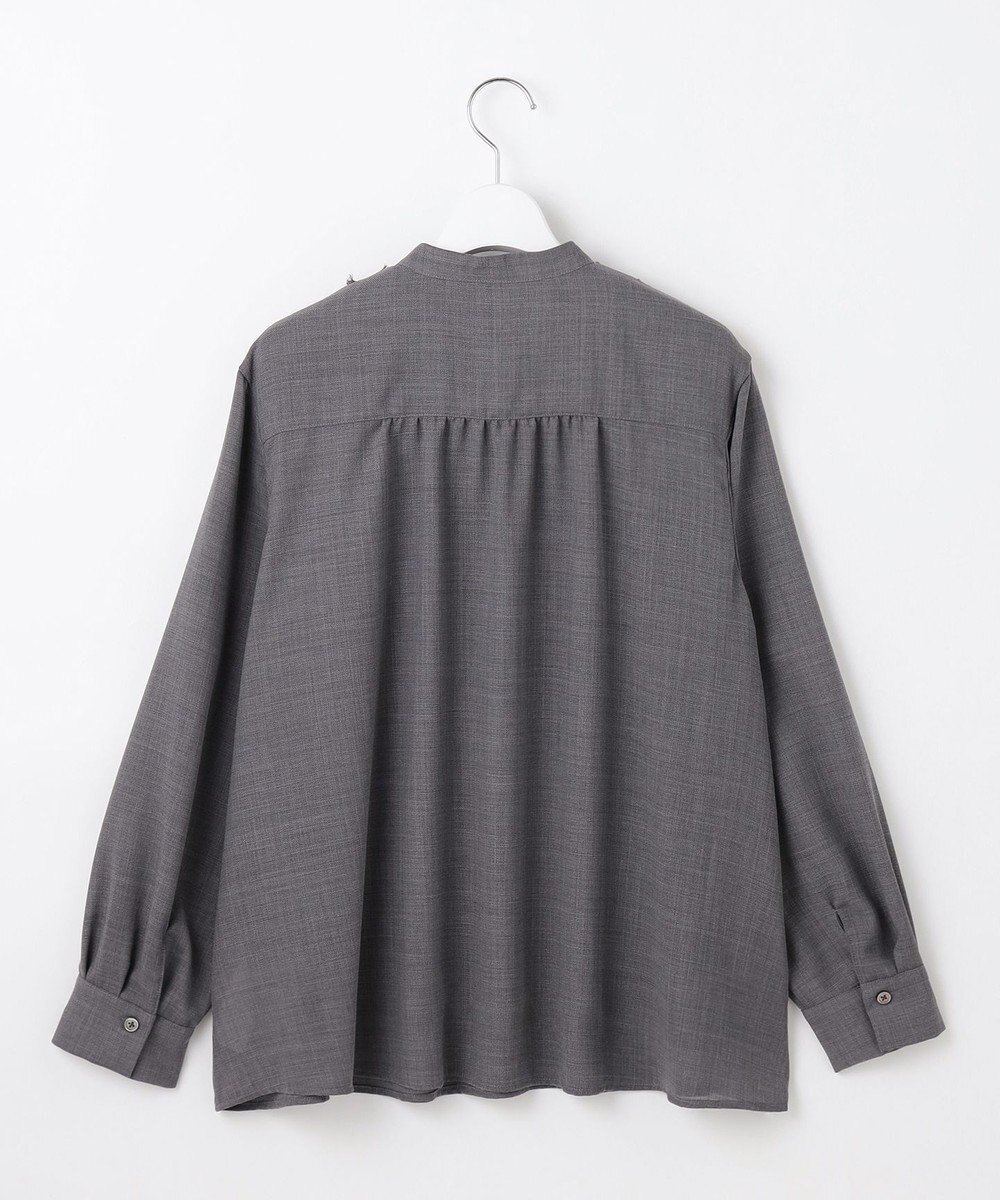 自由区 【セットアップ対応・洗える】ハイツイストビエラフロントフリル ブラウス 