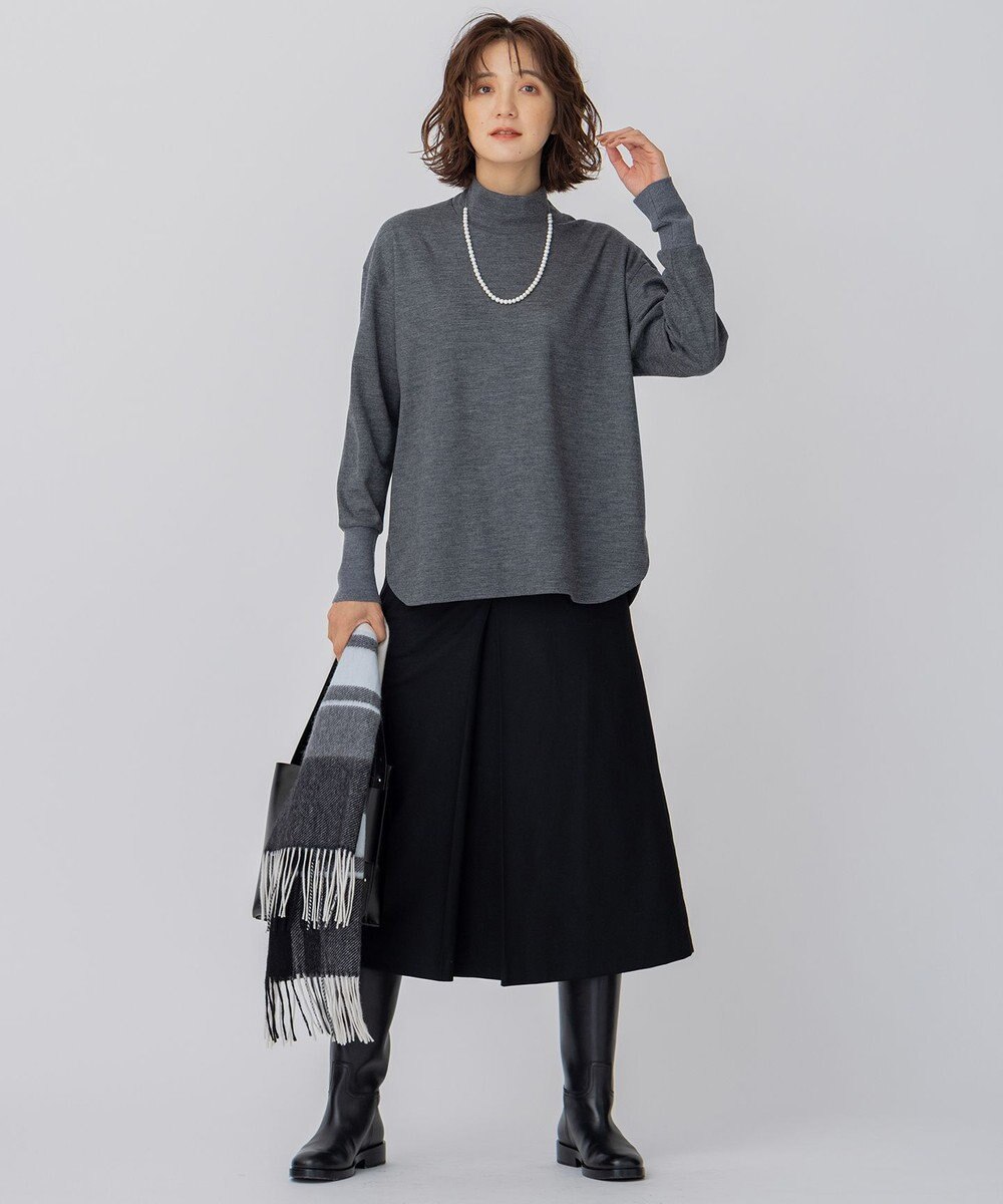 23区 【洗える】ウールミルドジャージー カットソー 