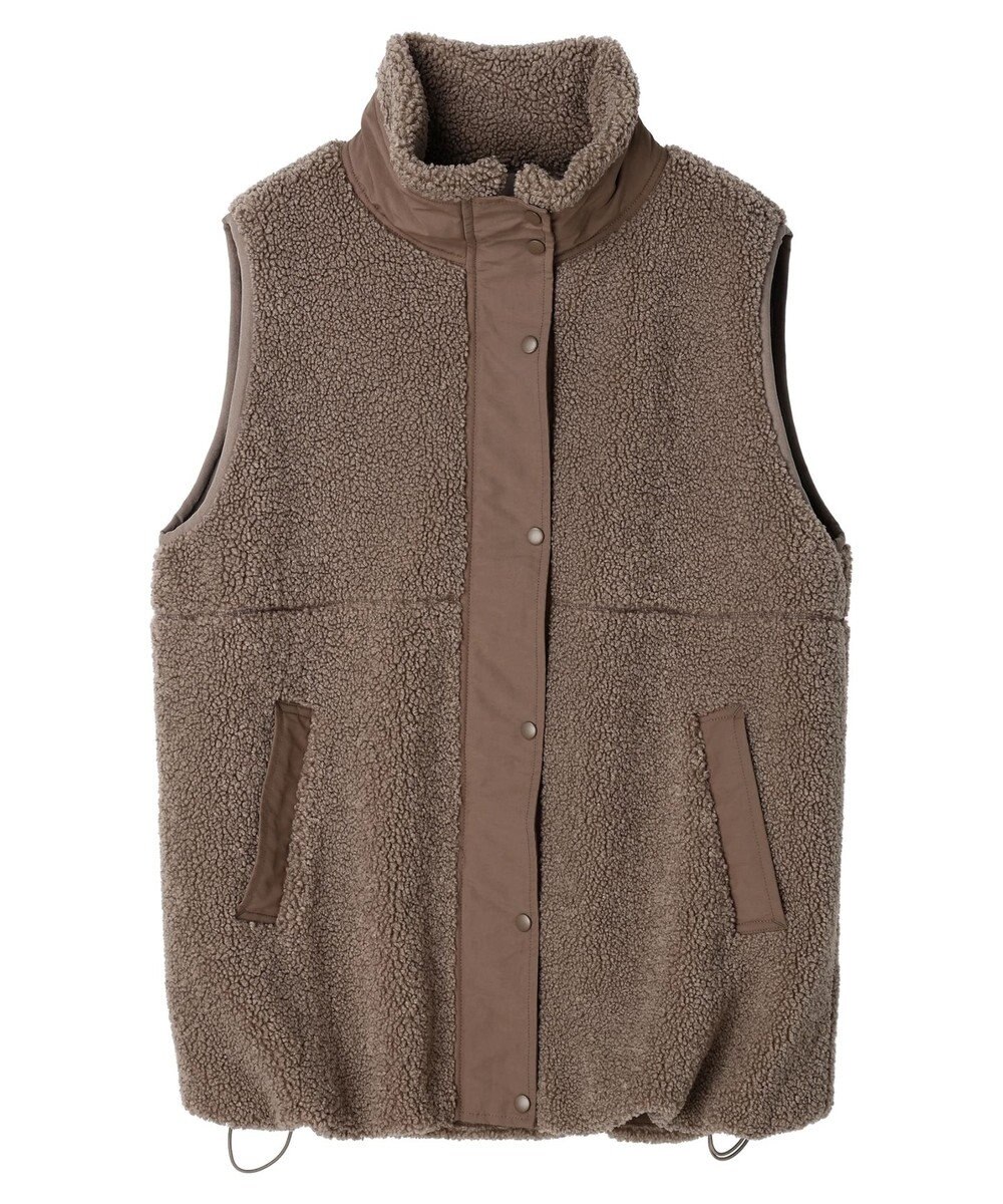 Green Parks ボアミドル丈ベスト 