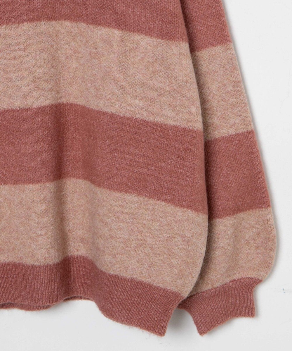 WEGO ボーダーフラッフィービッグニット 