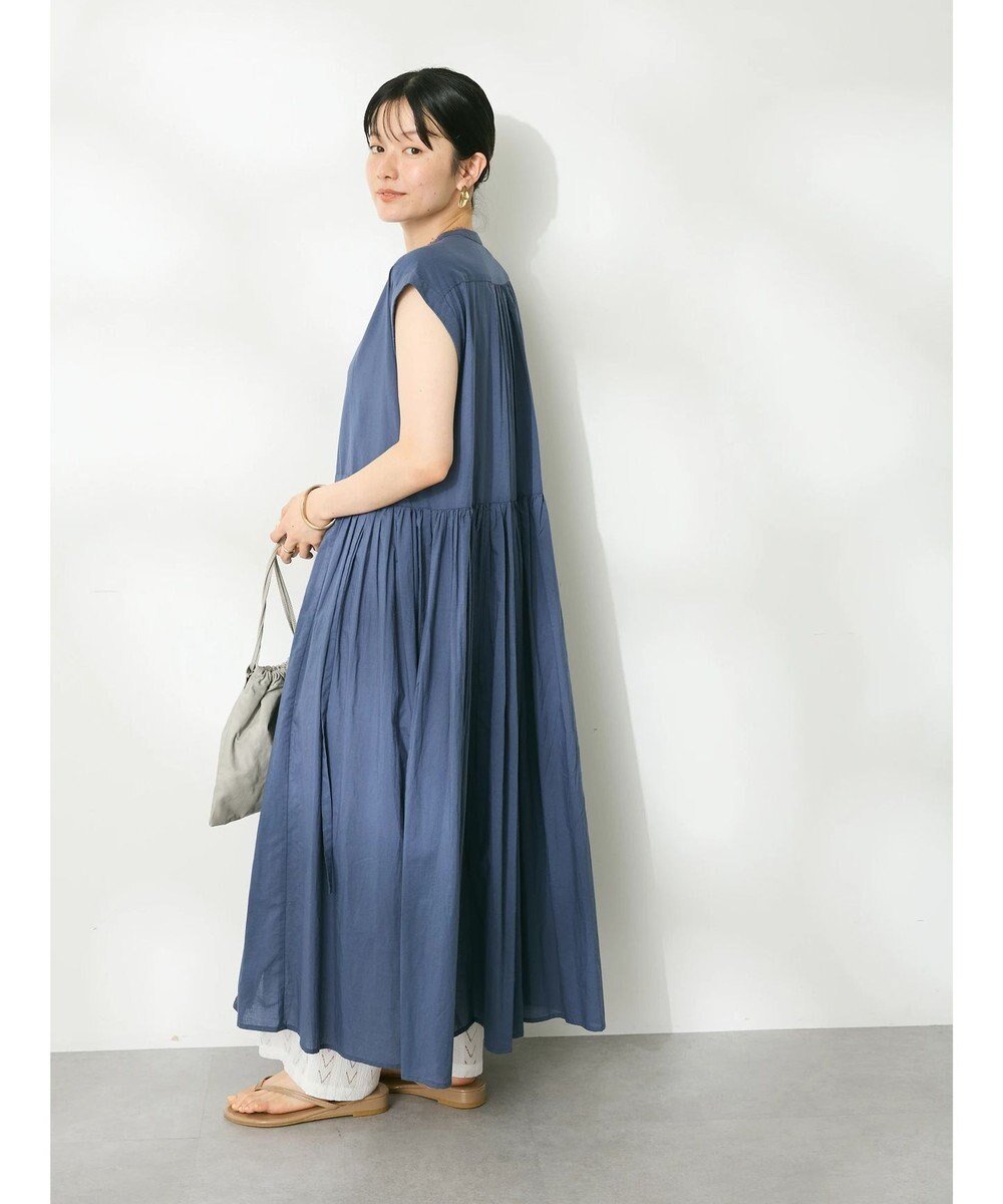 CRAFT STANDARD BOUTIQUE インド綿フレンチスリーブワンピース 