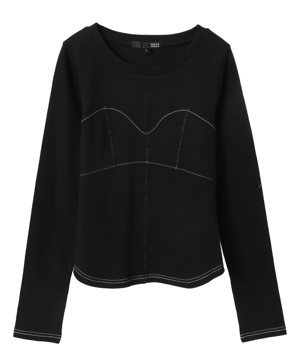 Green Parks ・ＳＵＧＡＲ　ＳＰＯＯＮ　ビスチェラインリブロンＴＥＥ 