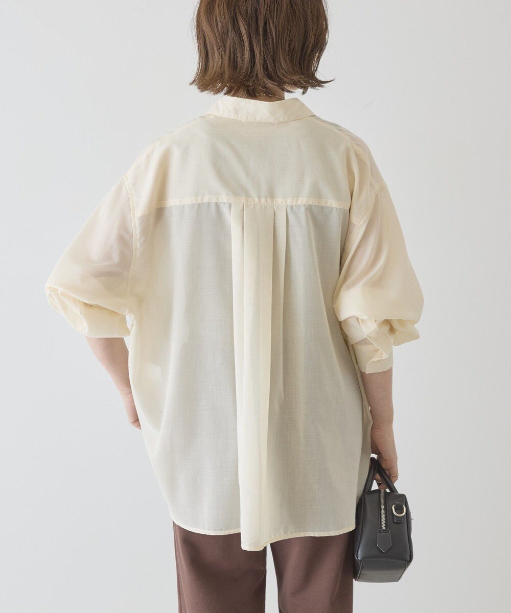 AMERICAN HOLIC 【イージーケア】シアーラウンドシャツ 