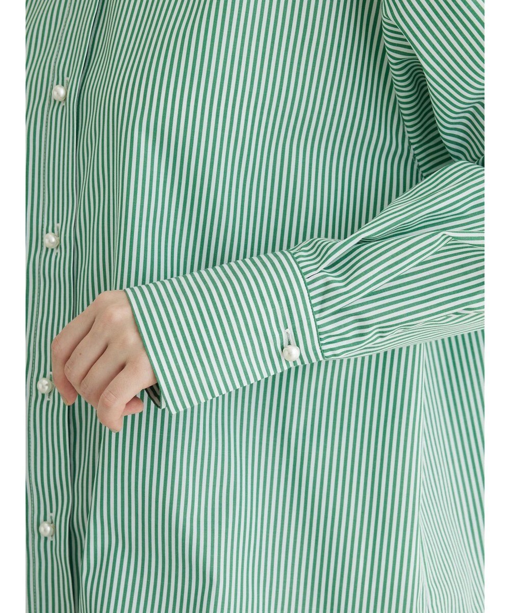 Green Parks ・ＥＬＥＮＣＡＲＥ　ＤＵＥ　パールボタンシャツチュニック 