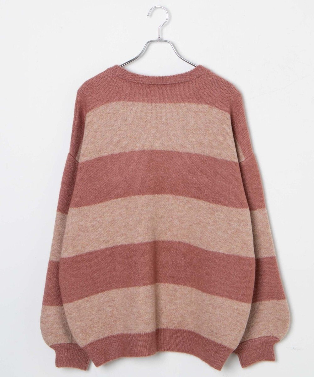 WEGO ボーダーフラッフィービッグニット 