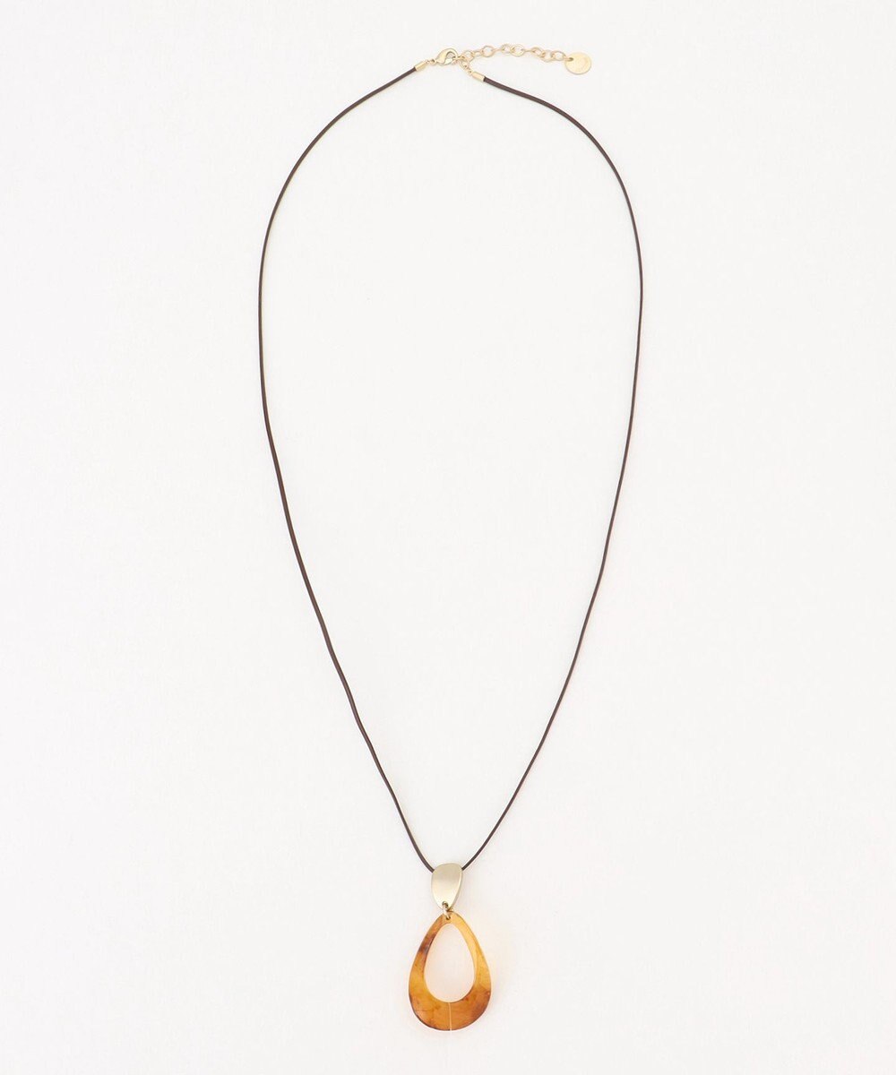 J.PRESS LADIES マーブルオーバルネックレス 