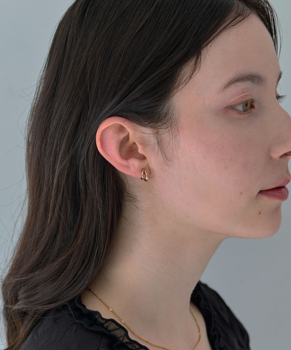 Phoebe 【金属アレルギー対応】【痛くないシリーズ】ダブルフープライトフィットイヤリング ローズゴールド 