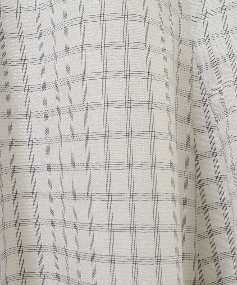 earth music&ecology 裾フレアチェックスカート 