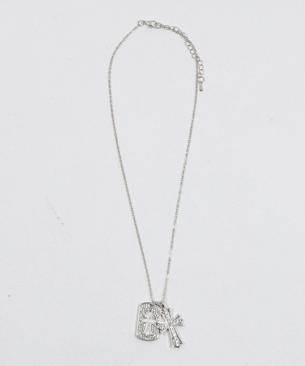 WEGO Lラインストーンダイカットネックレス 