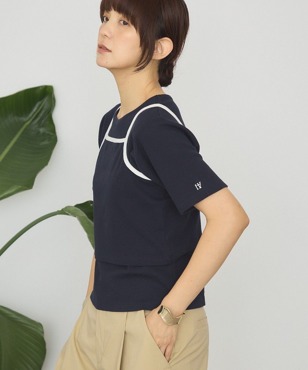 AMERICAN HOLIC 【2点セット】配色キャミ＋Tシャツ 