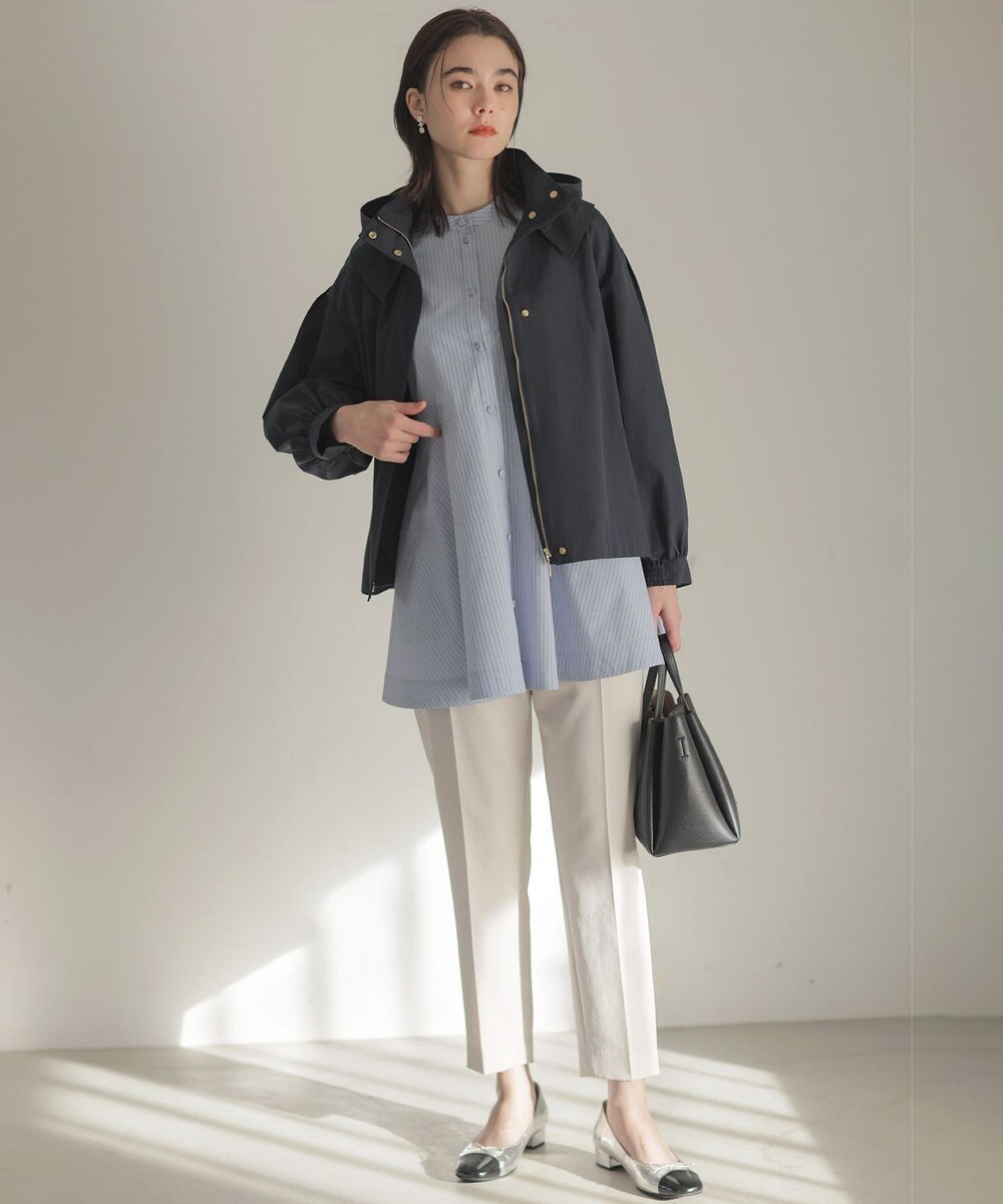 組曲 S 【前後着用可】コンパクトシャーティング チュニックブラウス 