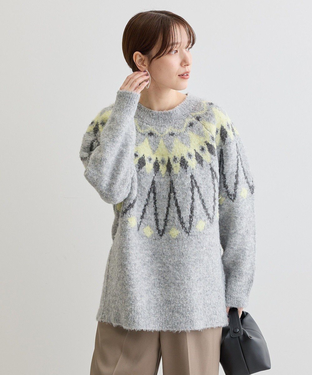 Green Parks 求心柄ニットプルオーバー 