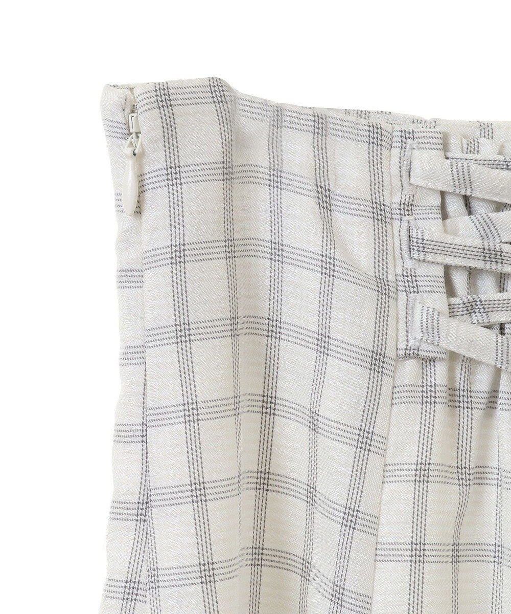 earth music&ecology 裾フレアチェックスカート 