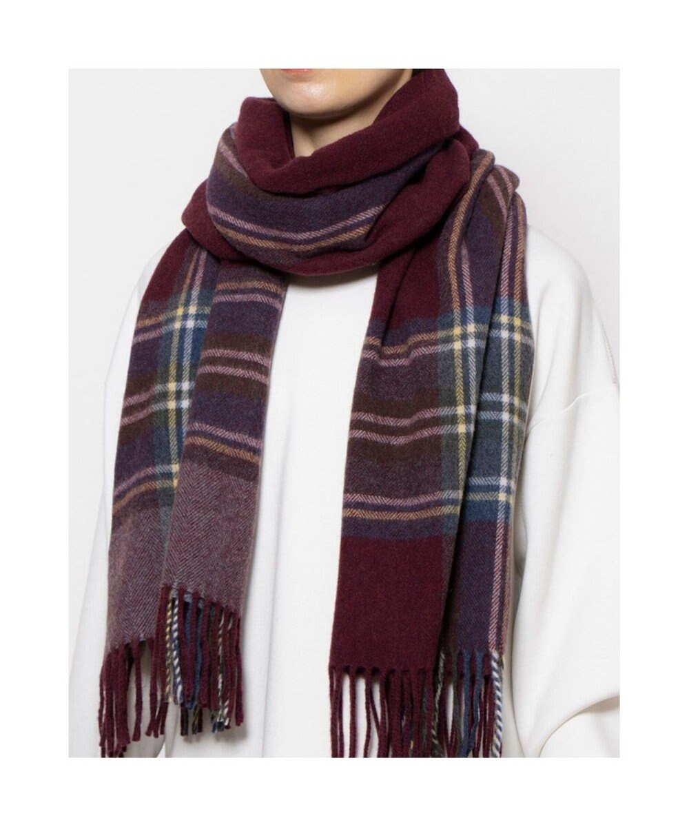 UNBILLION カシュネ cache nez / イタリアウールチェックストール 