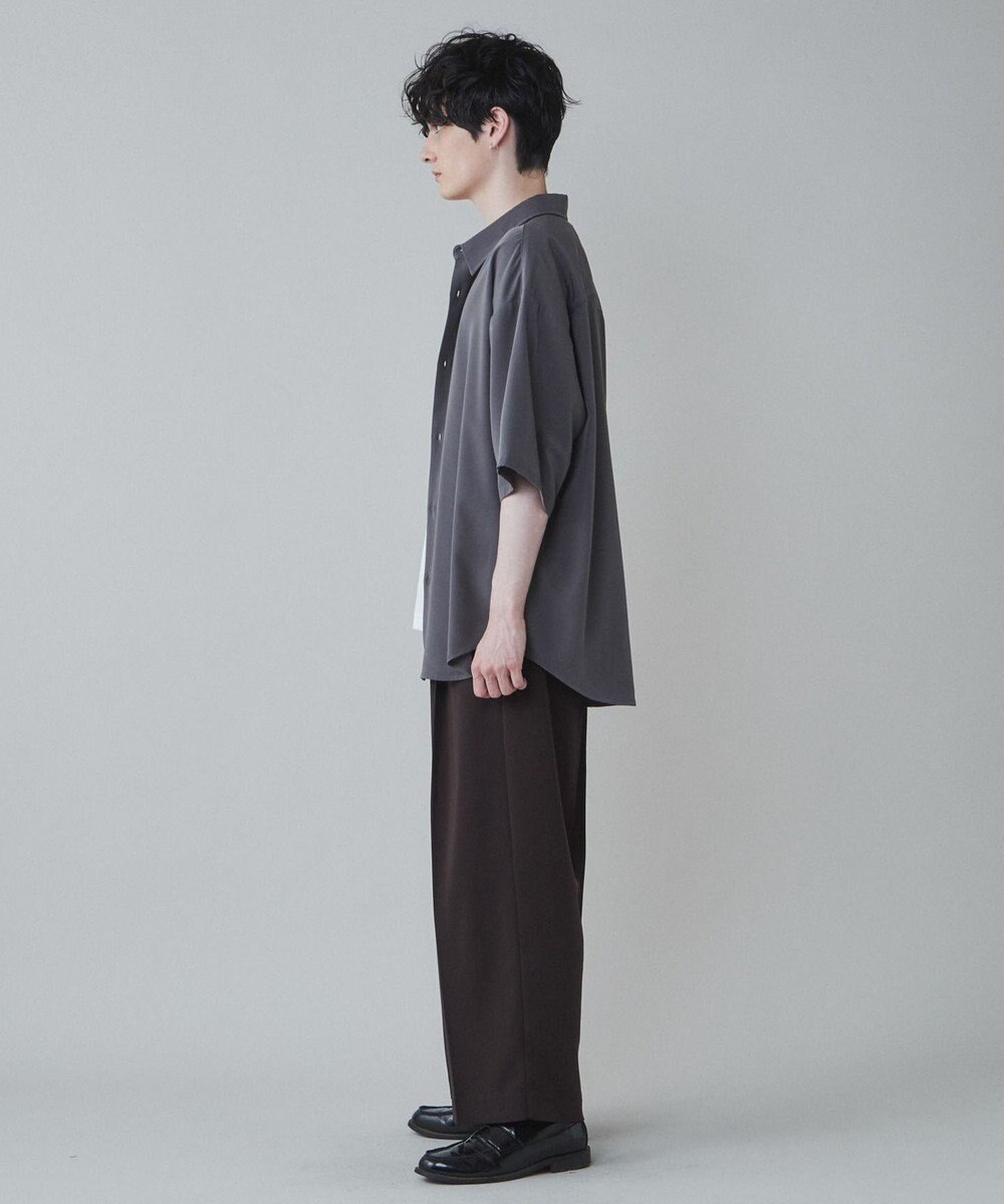 WEGO トロミ　ベルト付きワイドスラックス 