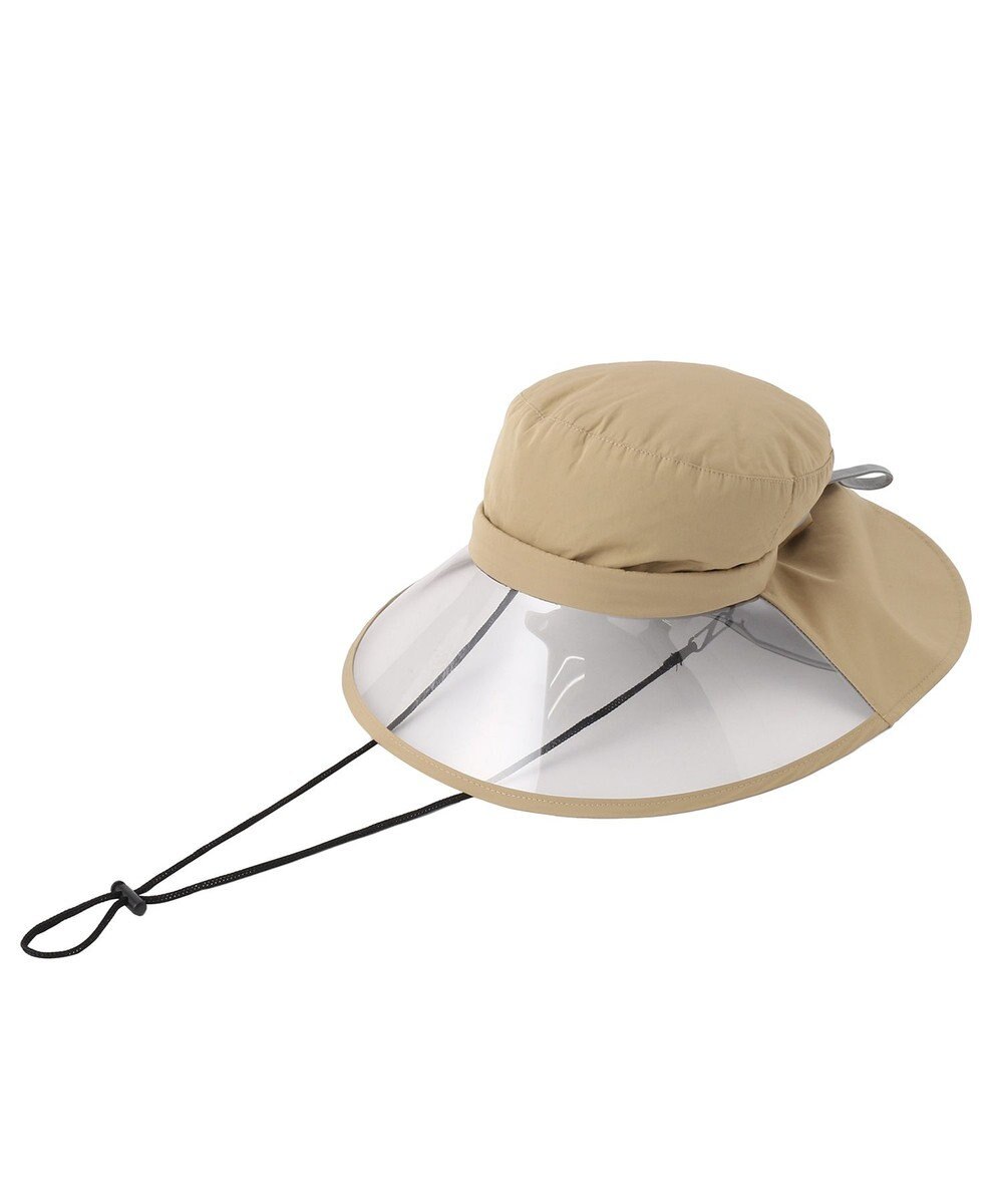 MOONBAT 【WEB限定】撥水サイクルハット 透明広つば/レインハット 