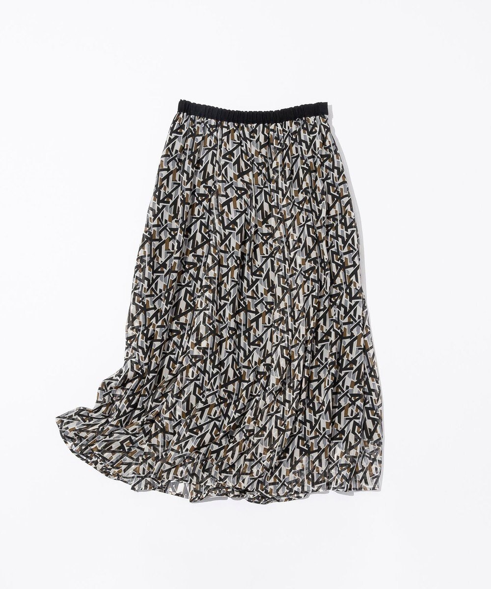 23区 L 【洗える】Ratti アブストラクトプリント スカート 