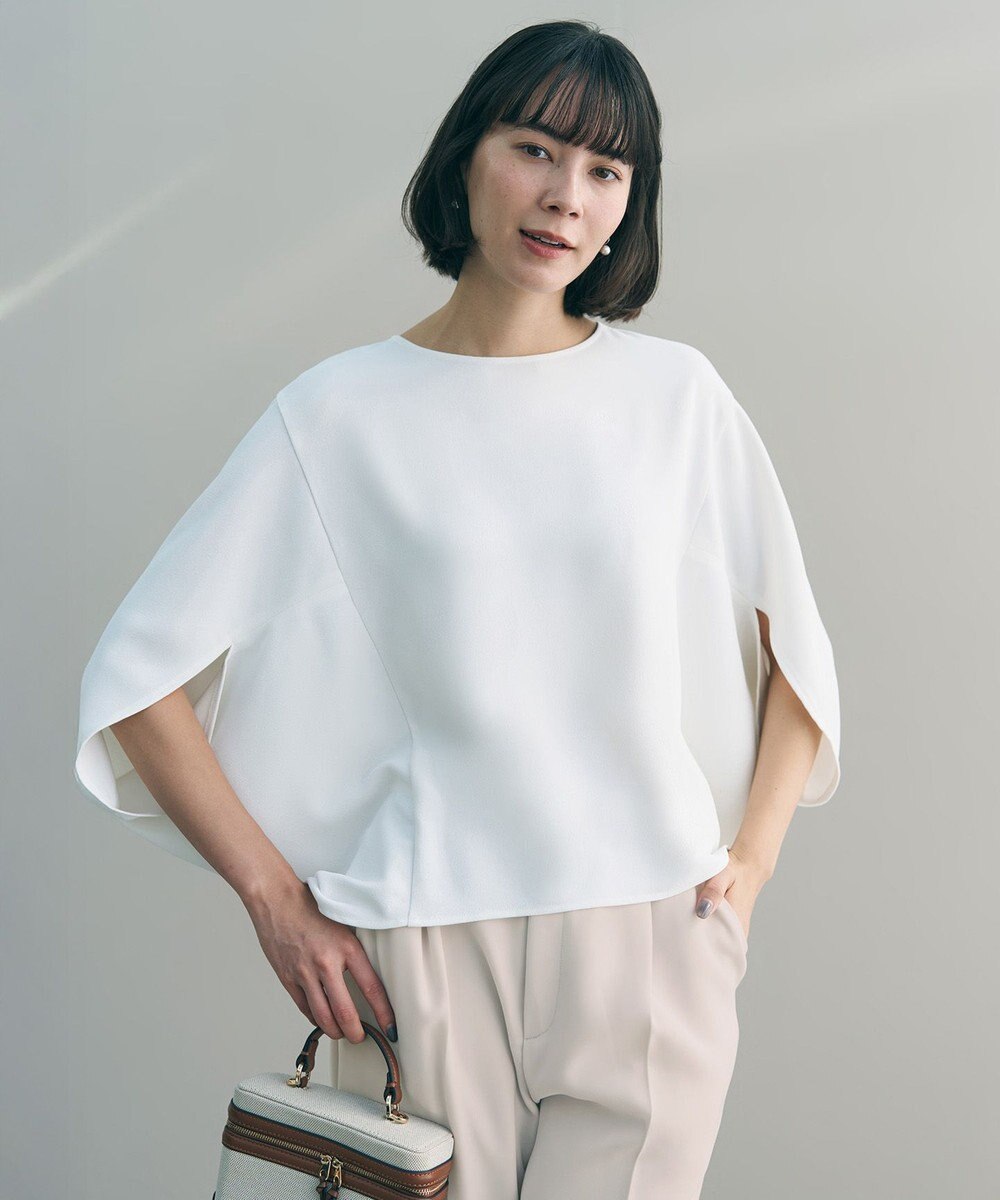 UNFILO L ジョーゼット ドルマンプルオーバー 