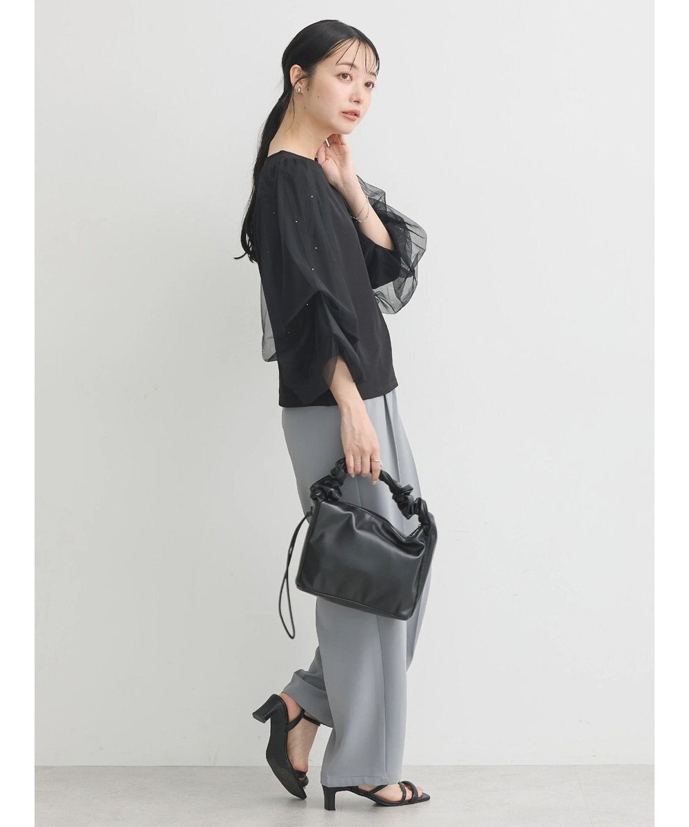 earth music&ecology タックストレートパンツ 