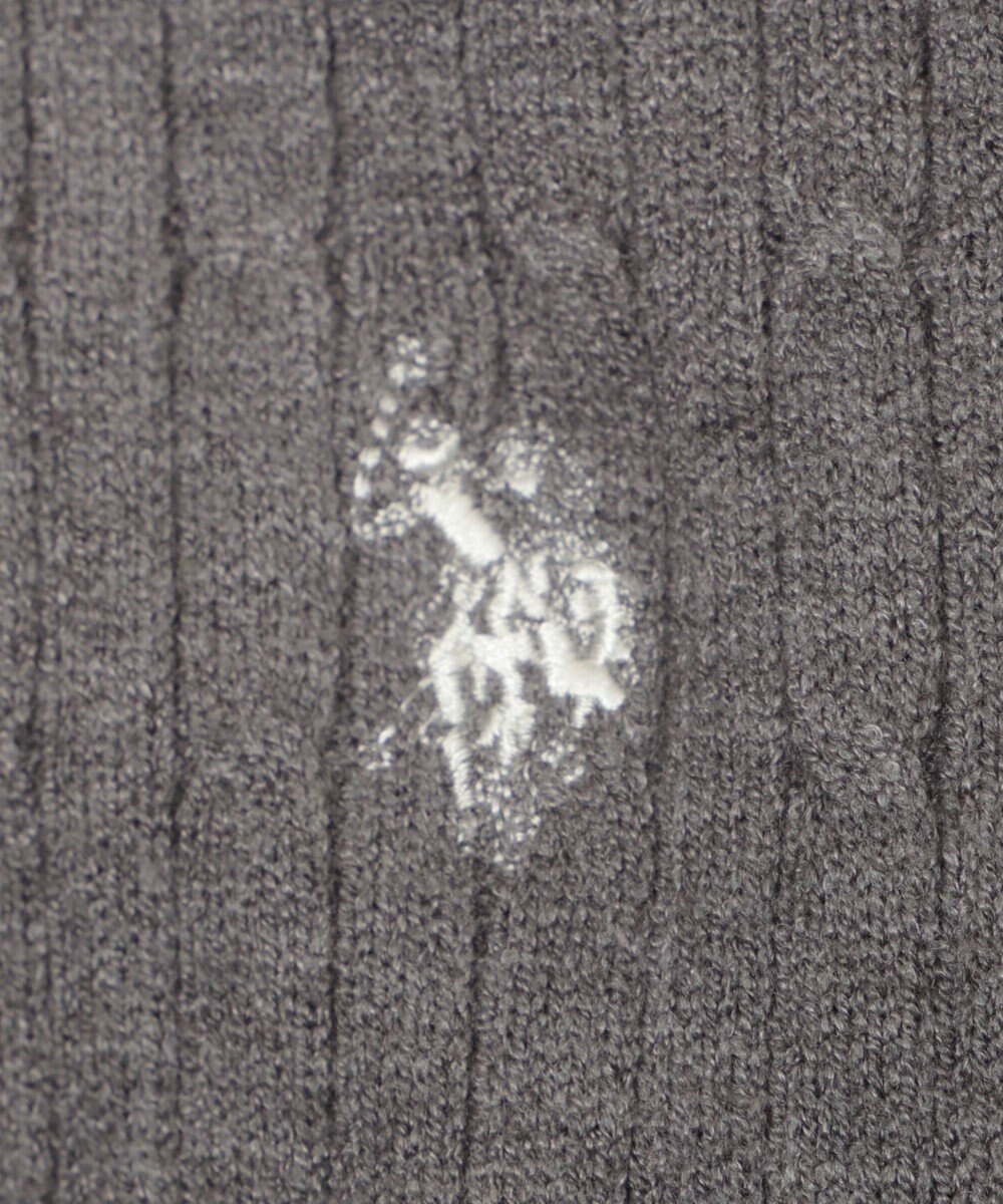 WEGO 【WEB限定/25年秋冬新作】別注USPOLOヘンリーネックニットPO 