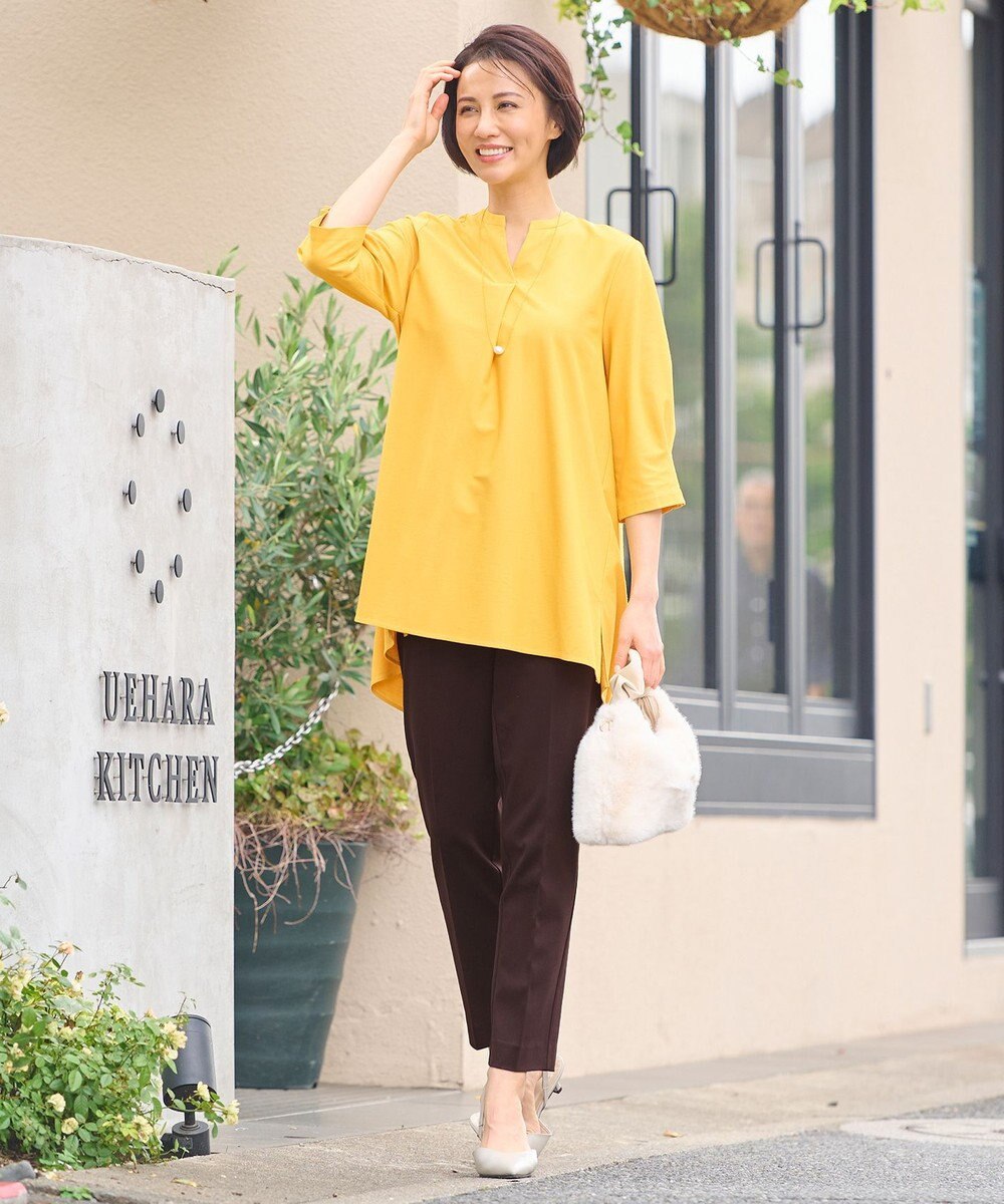 自由区 【撥水加工・洗える】ライトモクロディテーパード パンツ 