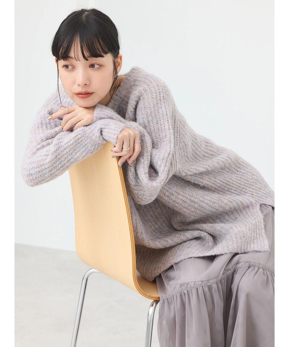 earth music&ecology ふわふわメランジチュニック 