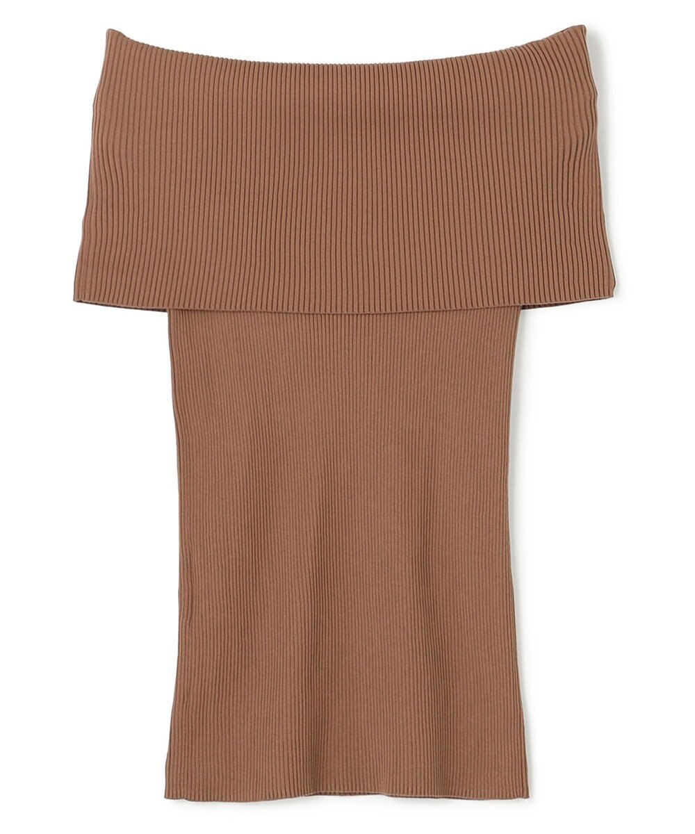 BEIGE， 【洗える】BRERA / オフショルダーストレッチリブニット 