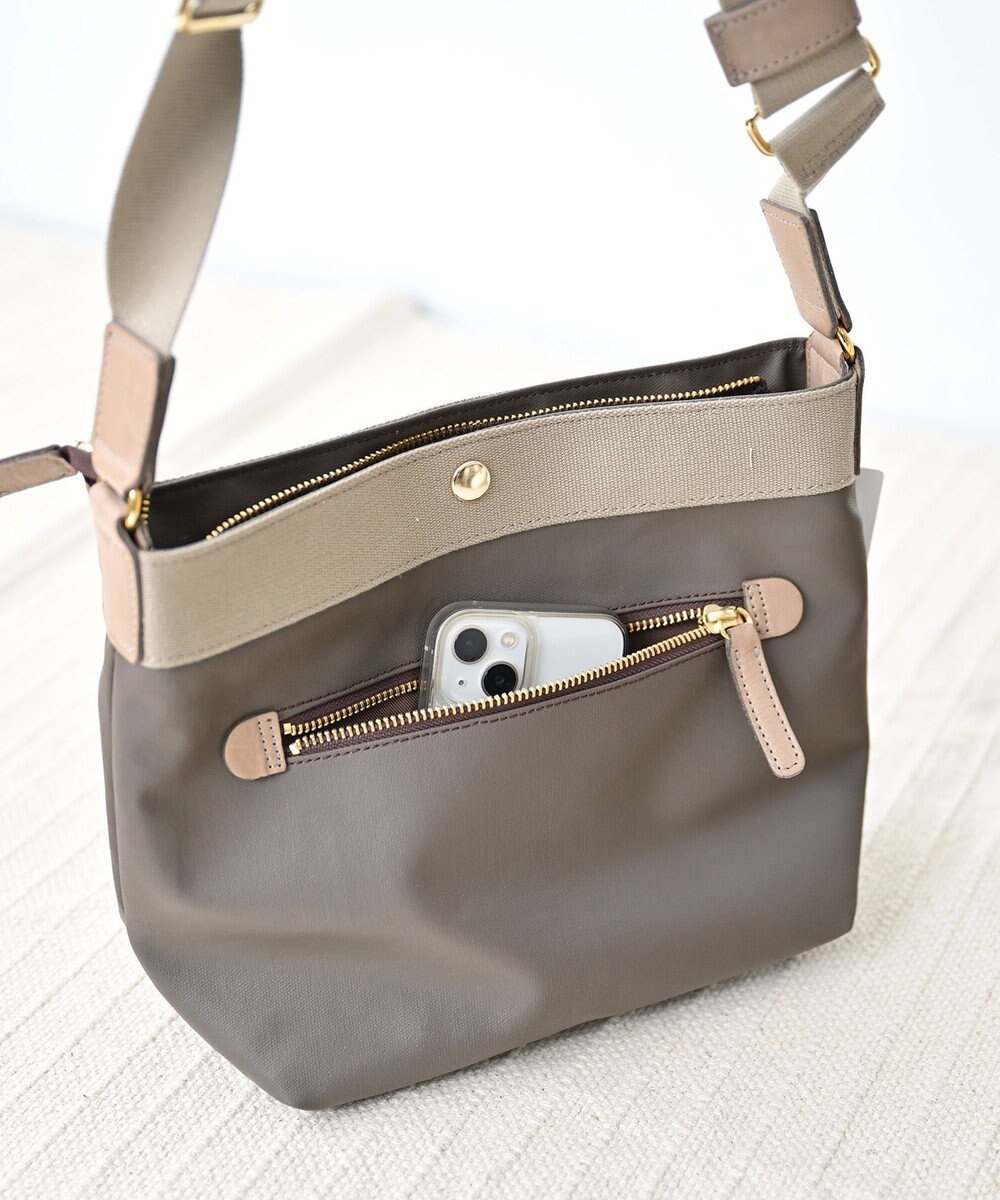 Hekhèr Le Style de Vie 新色追加【日本製】PUコートコットンキャンバス ショルダーバッグ 