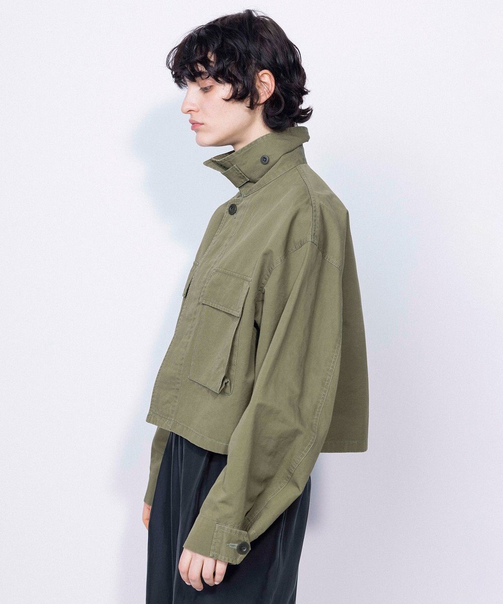 NAVE 【ReNAVE・セットアップ可/洗える】コットンリネンカルゼ ショートジャケット 