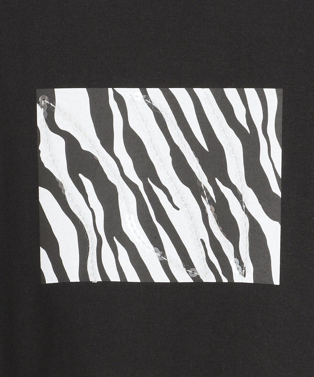 ICB L 【接触冷感・UVケア・洗える】ゼブラ柄 TEE 