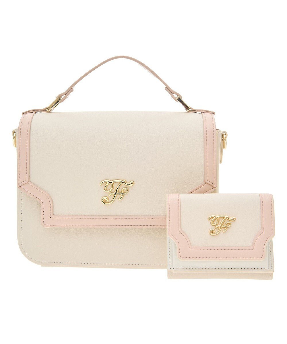 Maison de FLEUR バイカラーバッグ・ウォレットセット 