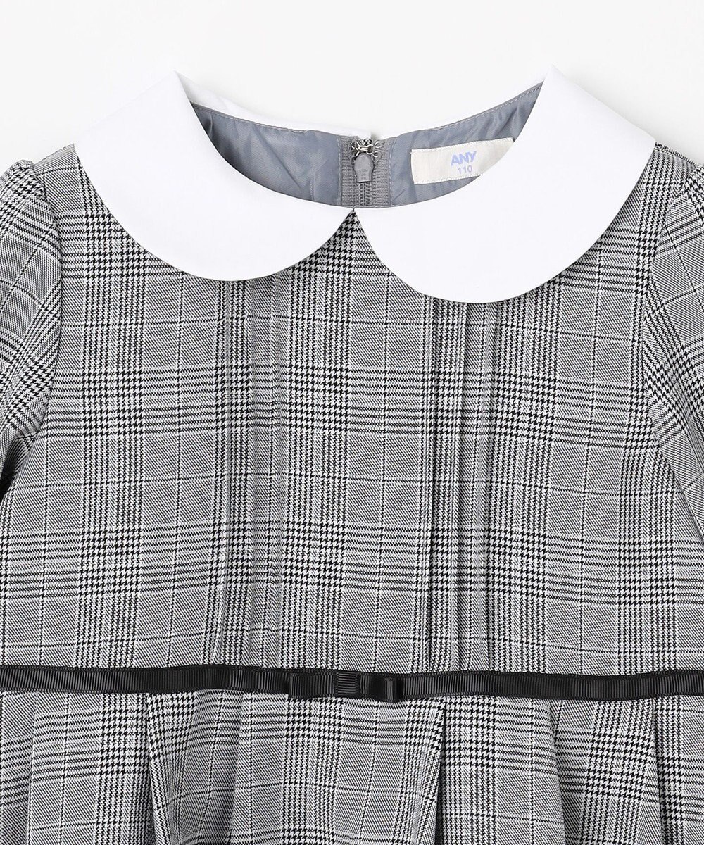 ANY KIDS 襟付き リボン 長袖ワンピース 