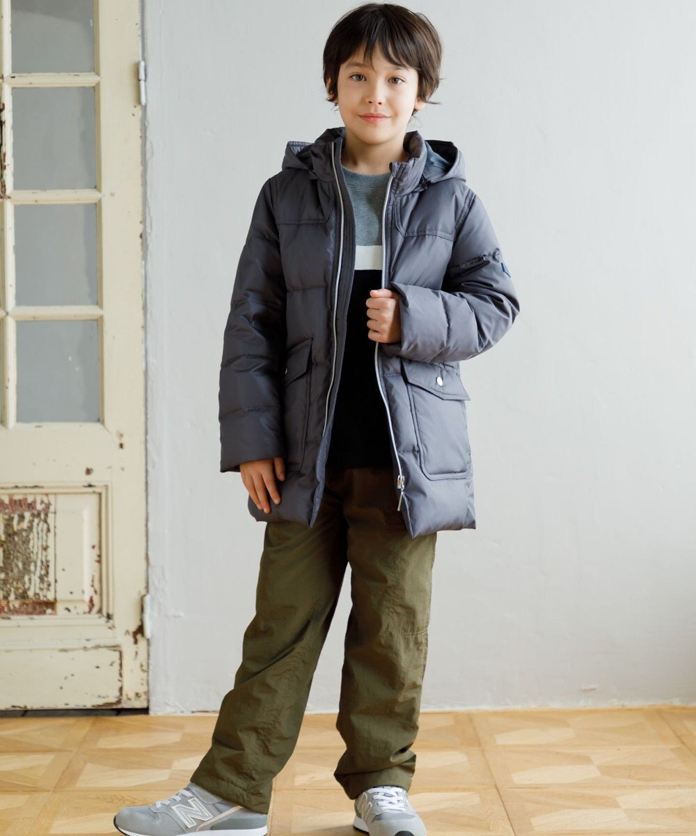J.PRESS KIDS 【140-170cm】【撥水】50Dタフタ ダウンコート 