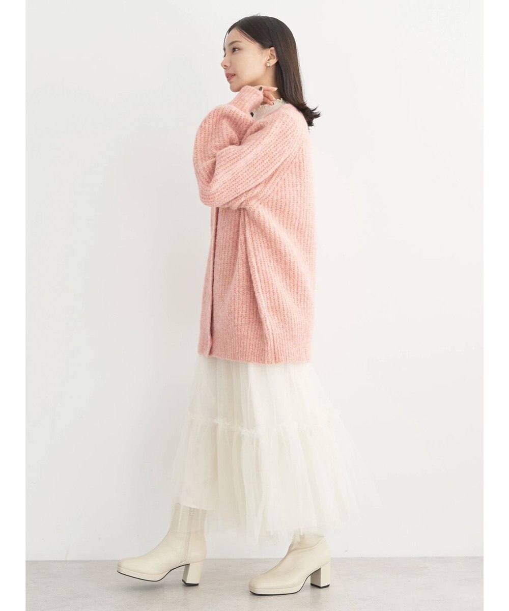 earth music&ecology フワフワＭＩＸヤーンカーディガン 