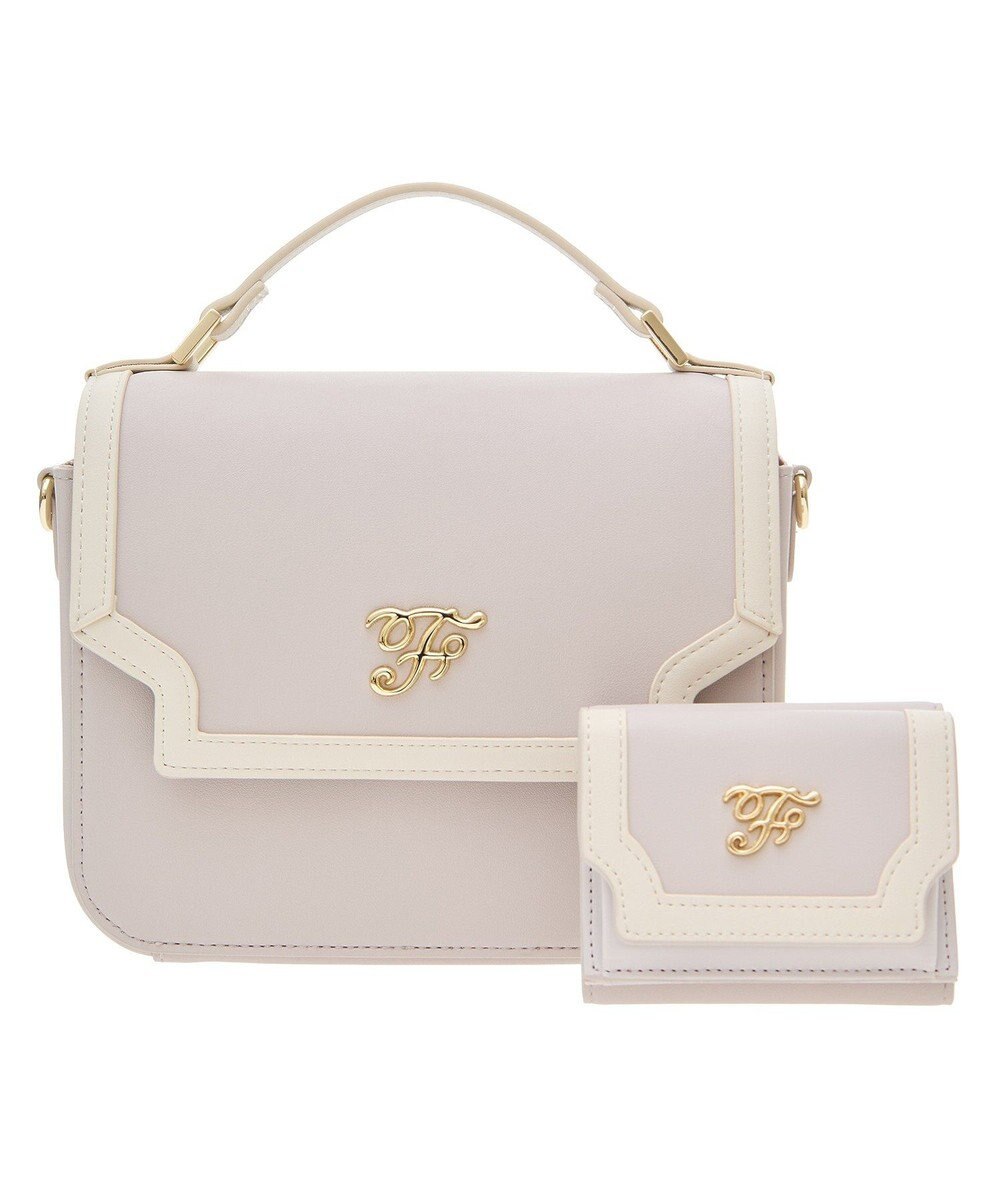 Maison de FLEUR バイカラーバッグ・ウォレットセット 