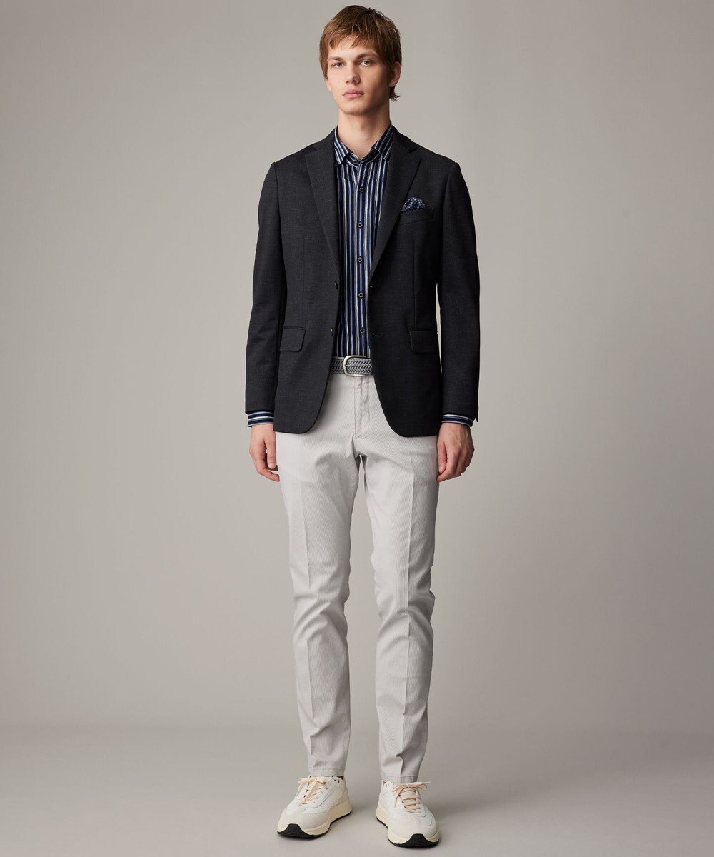 JOSEPH ABBOUD 【キングサイズ・25SS・ウエストも伸びる！オーガニックコットン使用】ハイパワーオーガニックピケ パンツ 