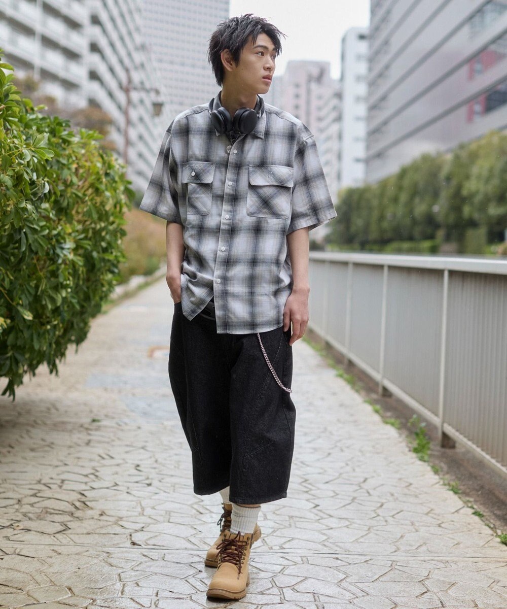 WEGO オンブレチェックシャツ（SS） 