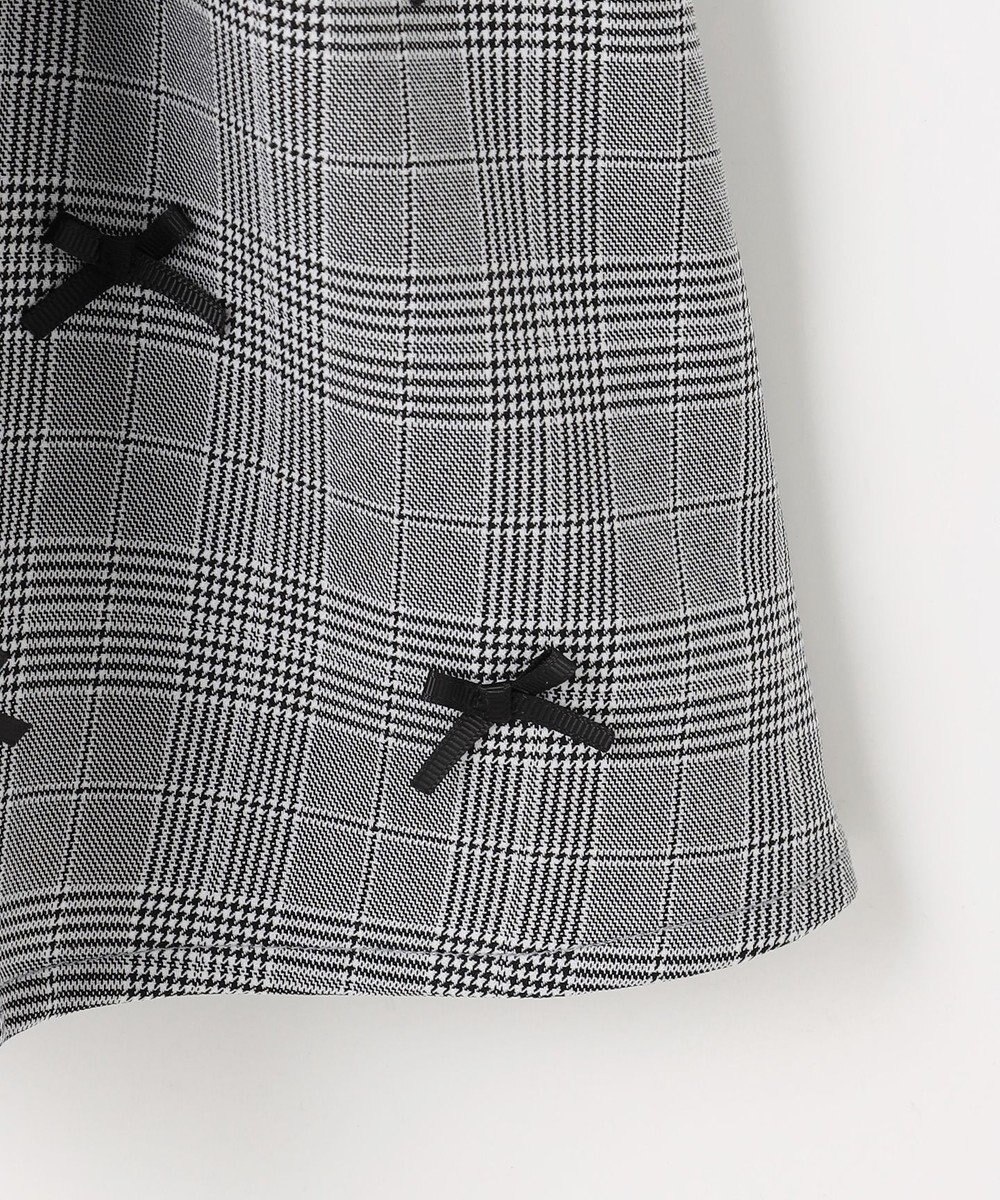 ANY KIDS 襟付き リボン 長袖ワンピース 