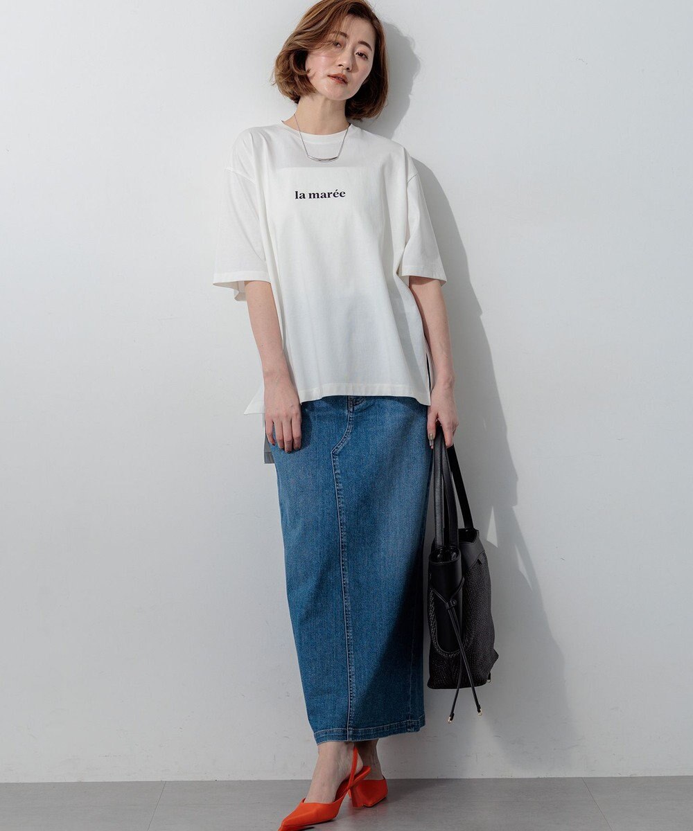 23区 【先行予約】la maree オーバーサイズ ロゴ Tシャツ 