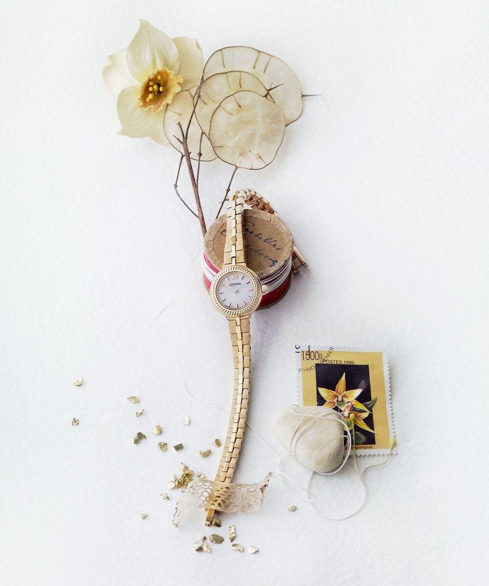 CITIZEN 【電池交換いらず】エコ・ドライブ 18.4mm 小さくて可愛い アンティークな雰囲気 