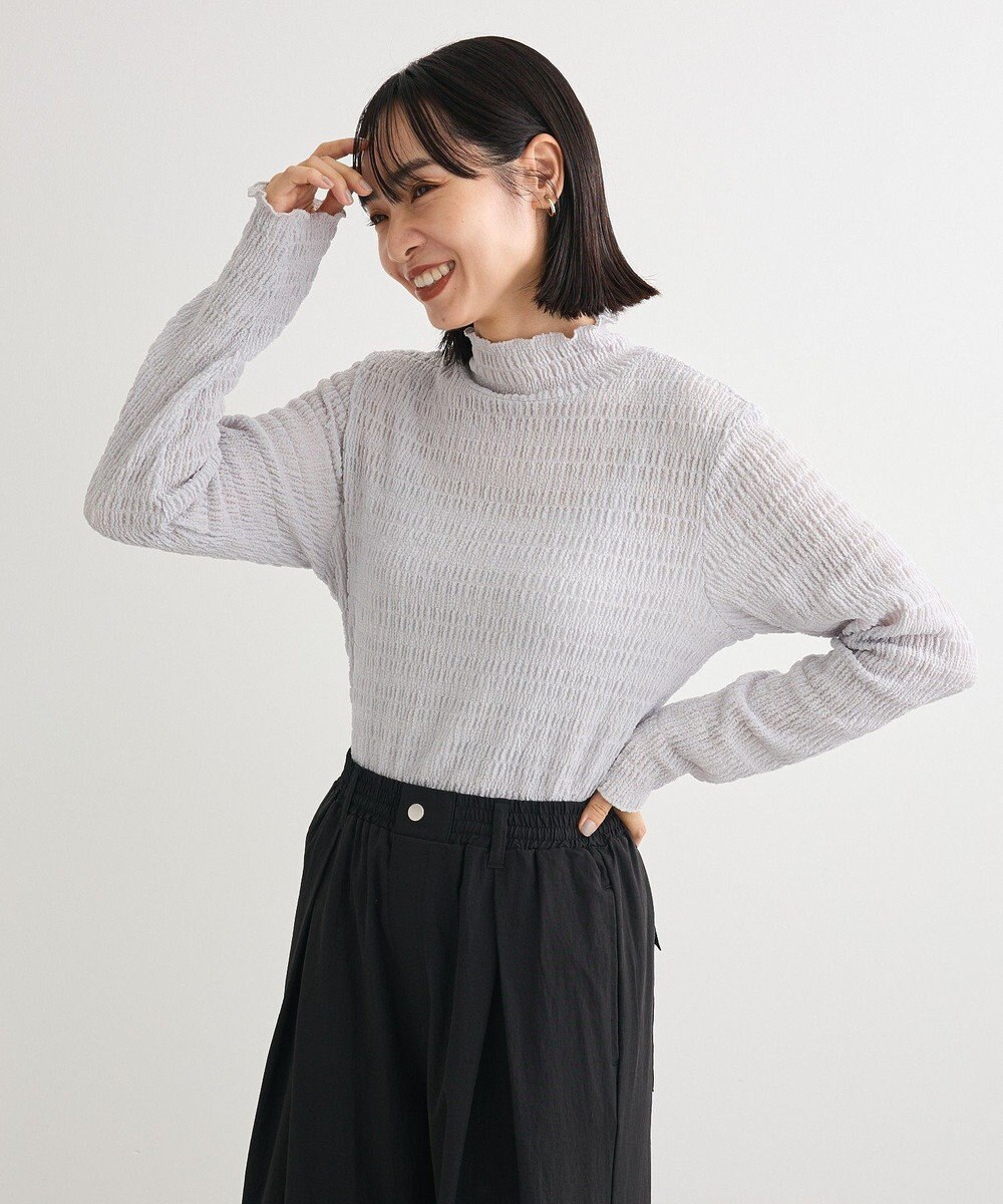 Green Parks ・Ｐｅｔｉｔ　Ｆｌｅｕｒ　ジャガードハイネックロンＴ 