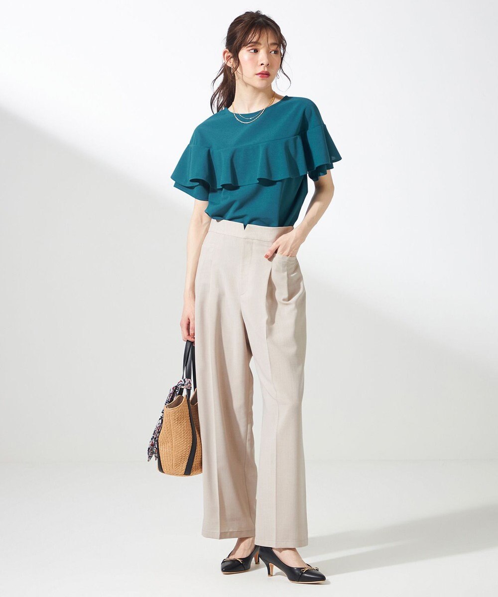 ANY SIS 【接触冷感・速乾・UVカット・洗える】スイートクール ワイドパンツ 