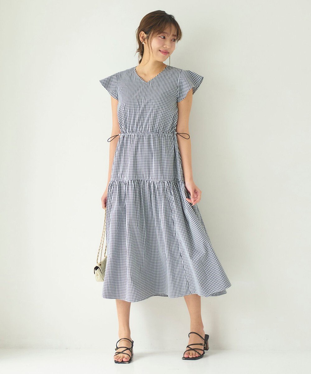 Feroux 【洗える】ドロストデザイン ワンピース 