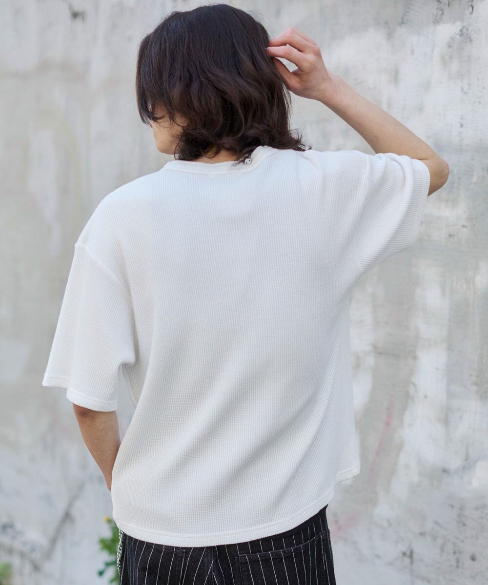 WEGO 【ユニセックス着用ITEM/MLサイズ展開】ワッフルヘンリーネックT（SS） 
