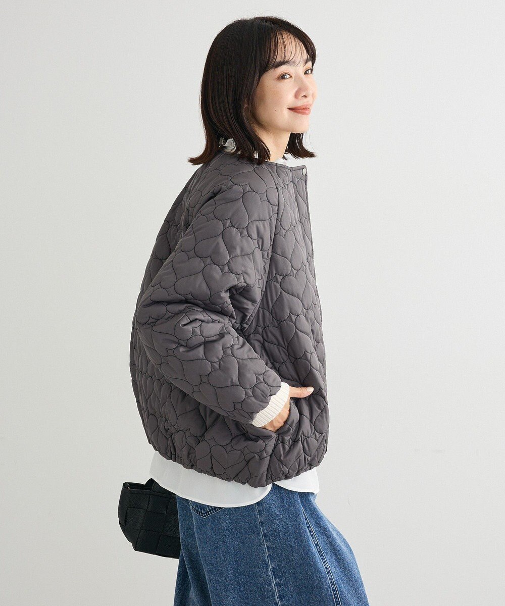 Green Parks ・ｓｗｉｎｇ　ｂｙ　ハートキルトコクーンブルゾン 