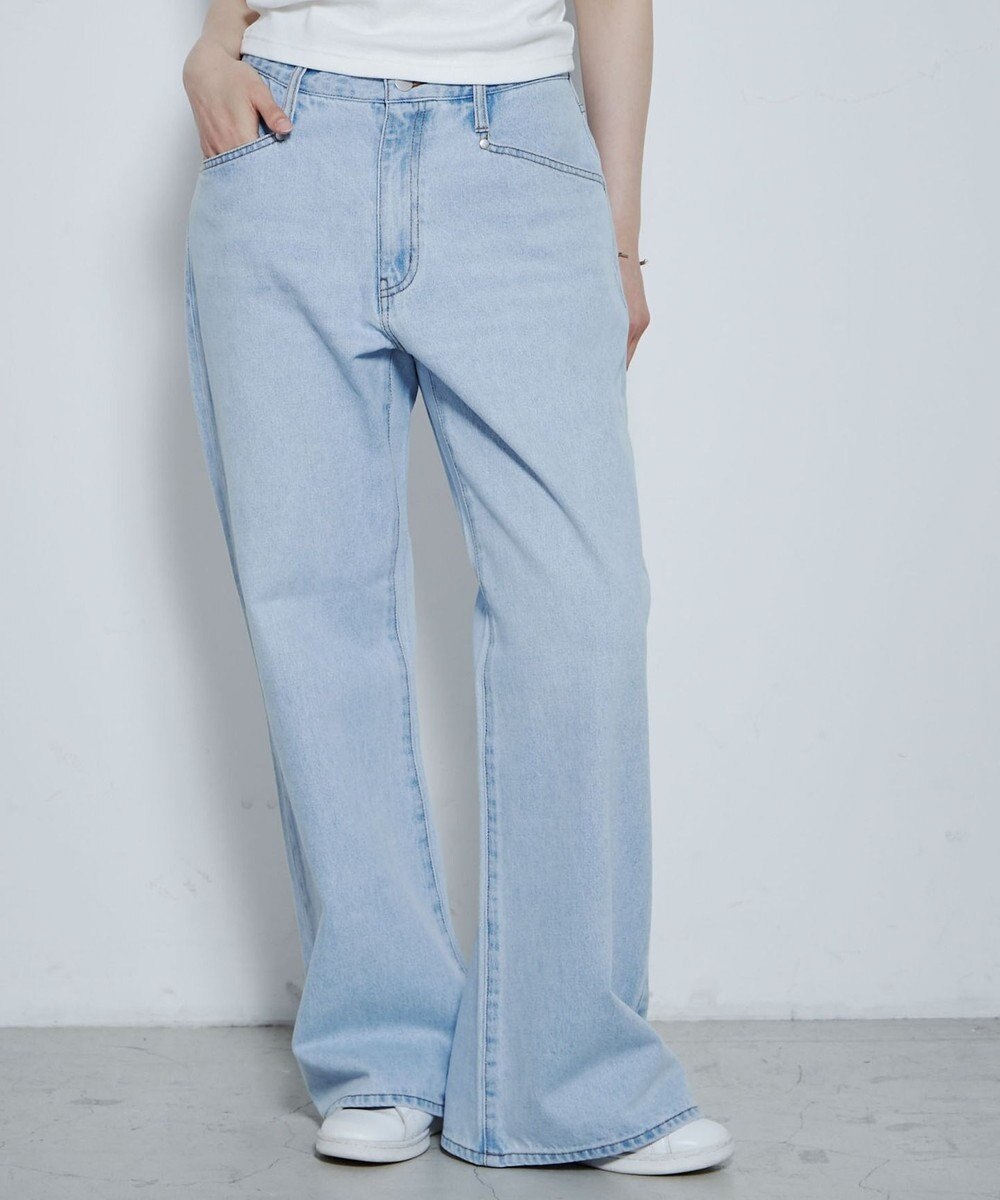 WEGO ルーズフィットフレアパンツ 